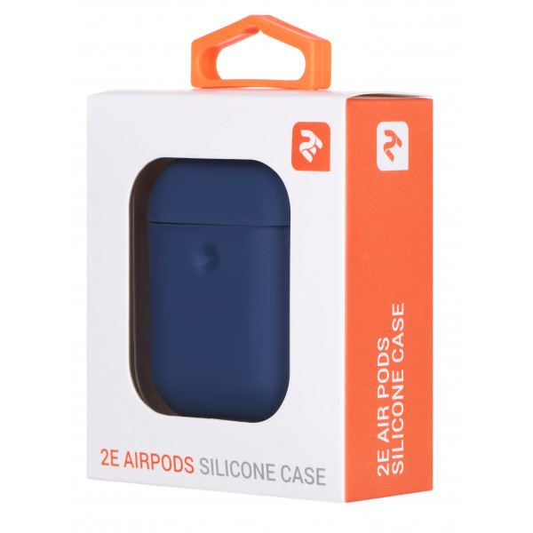 Фото - Чохол для навушників 2E for Apple AirPods Pure Color Silicone 3.0mm Navy (2E-AIR-PODS-IBPCS-3-NV)
