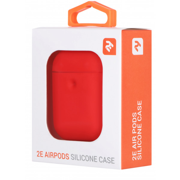 Фото - Чохол для навушників 2E for Apple AirPods Pure Color Silicone 3.0mm Red (2E-AIR-PODS-IBPCS-3-RD)