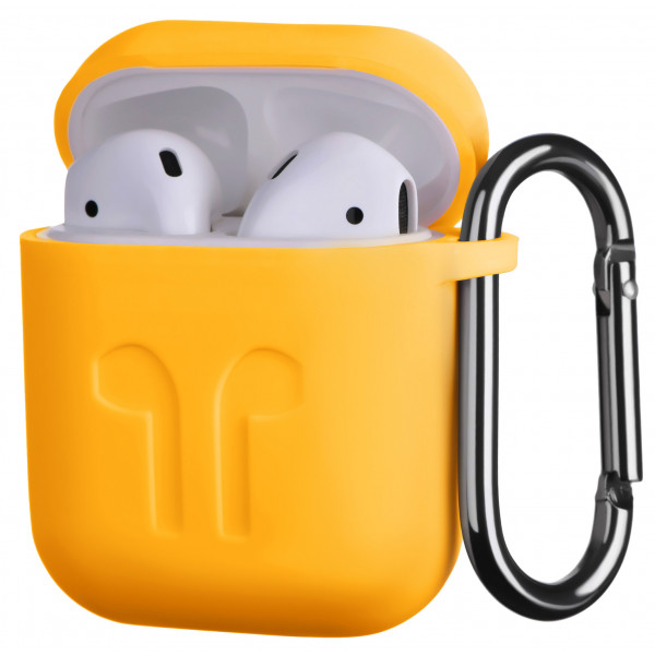 Фото - Чехол для наушников 2E for Apple AirPods Pure Color Silicone Imprint 1.5mm Yellow (2E-AIR-PODS-IBSI-1.5-YW)