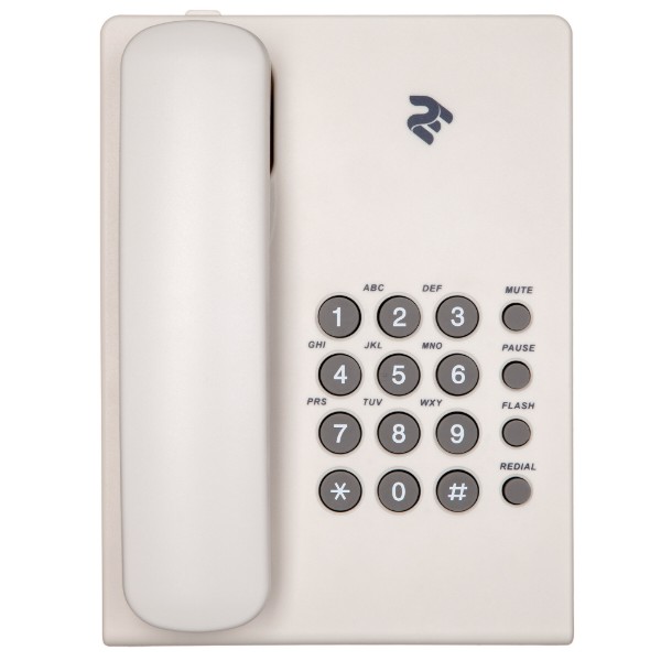 Фото - Телефон шнуровой 2E AP-210 Beige White