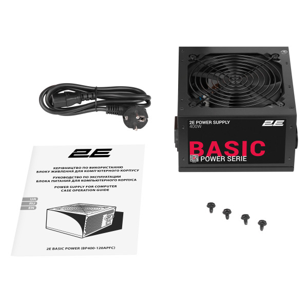 Фото - Блок живлення для ПК 2E Basic Power (2E-BP400-120APFC)