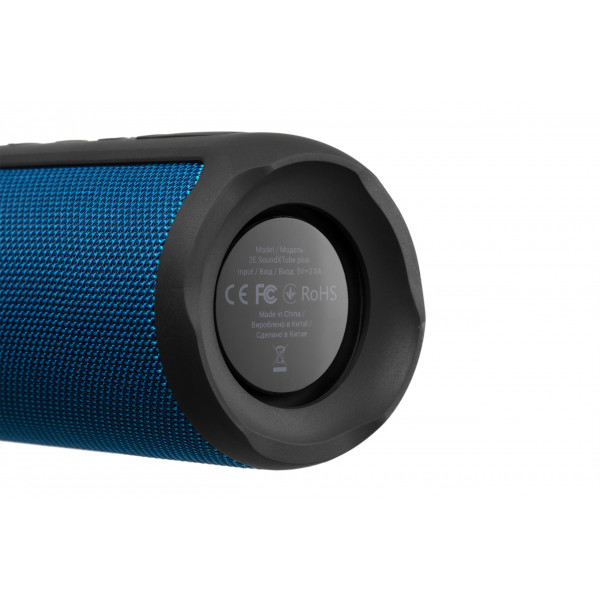 Фото - Портативная акустика 2E SoundXTube Plus TWS MP3 Wireless Waterproof Blue (2E-BSSXTPWBL)