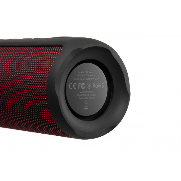 Фото - Портативна акустика 2E SoundXTube Plus TWS MP3 Wireless Waterproof Red (2E-BSSXTPWRD)