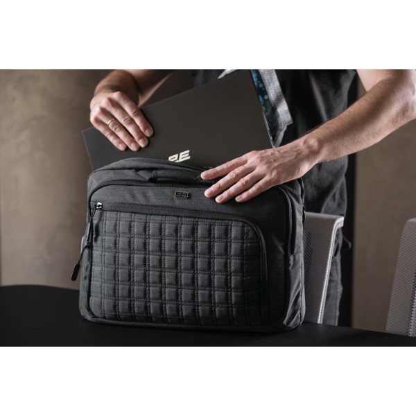 Фото - Сумка для ноутбуку 2E 2E-CBN9198BK CrossSquares 16'' Black