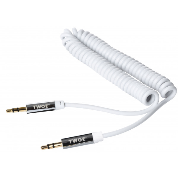 Фото - Кабель 3.5 мм -3.5 мм 2E Coiled 1.8m White (2E-W3539wt)