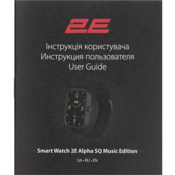 Фото - Смарт-годинник 2E Alpha SQ Music Edition (2E-CWW40BKGN)