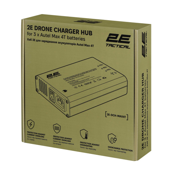 Фото - Хаб для зарядки квадрокоптера 2E Autel Max 4T, 3 х DC, 2 x USB-A (2E-DCH-MAX4T)