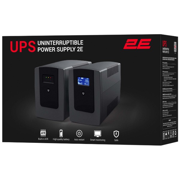 Фото - Источник бесперебойного питания 2E 1200VA/720W (2E-DD1200)