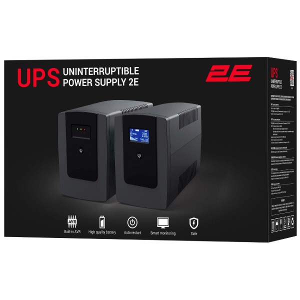 Фото - Источник бесперебойного питания 2E 1500VA/900W (2E-DD1500)