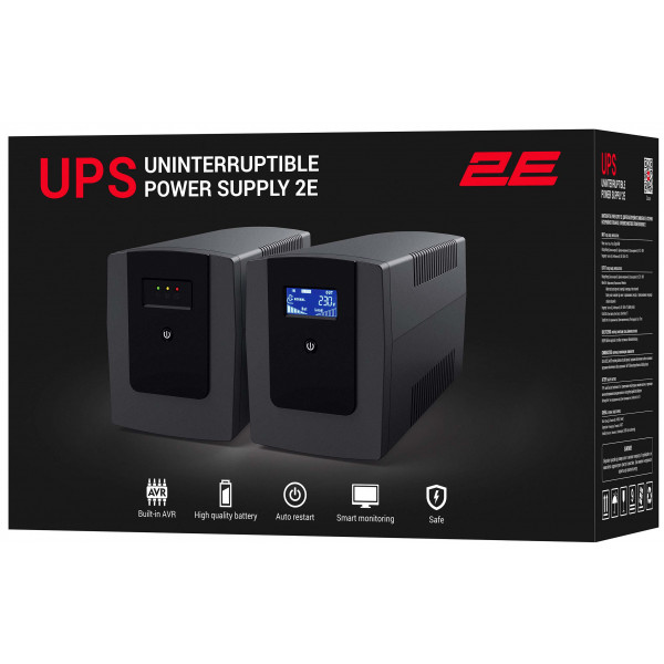 Фото - Источник бесперебойного питания 2E  850VA/480W (2E-DD850)