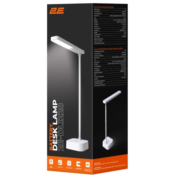 Фото - Настільна лампа 2E USB-A (2E-DL1220)