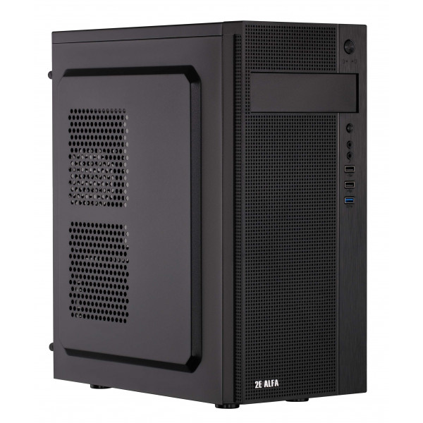 Фото - Корпус 2E Alfa E185-400 з БЖ Black (2E-E185-400)