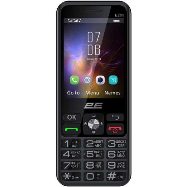 Фото - Мобильный телефон 2E E280 2025 Dual Sim Black + батарея (794300868957)