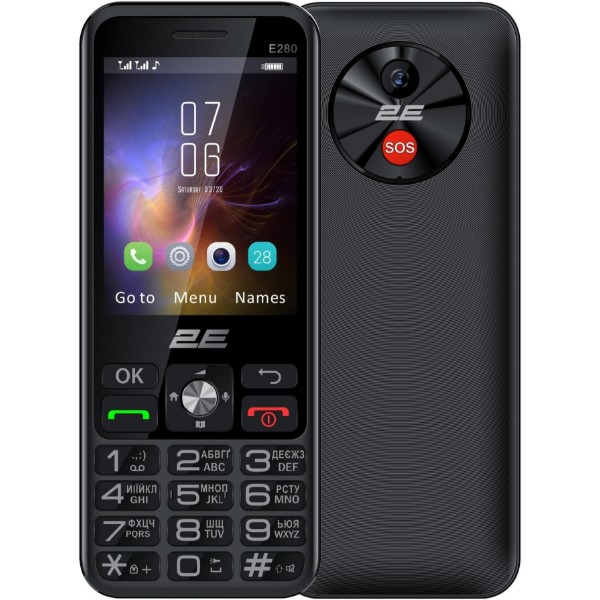 Фото - Мобильный телефон 2E E280 2025 Dual Sim Black + батарея (794300868957)