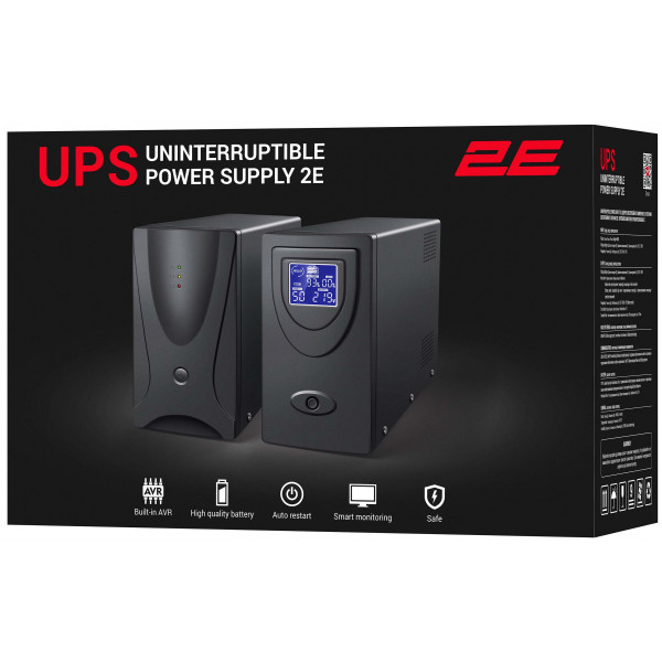 Фото - Источник бесперебойного питания 2E 2000VA/1200W (2E-ED2000)