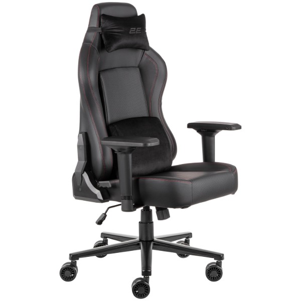 Фото - Кресло для геймеров 2E Basan Black/Red (2E-GC-BAS-BKRD)