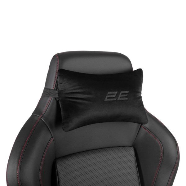 Фото - Кресло для геймеров 2E Basan Black/Red (2E-GC-BAS-BKRD)