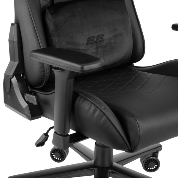 Фото - Крісло для геймерів 2E Chair Bushido Black/Black (2E-GC-BUS-BK)