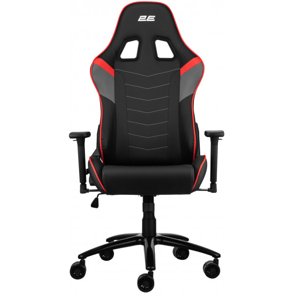 Фото - Крісло для геймерів 2E Chair Bushido Black/Red (2E-GC-BUS-BKRD)