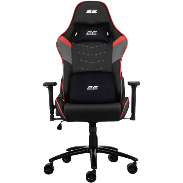 Фото - Крісло для геймерів 2E Chair Bushido Black/Red (2E-GC-BUS-BKRD)