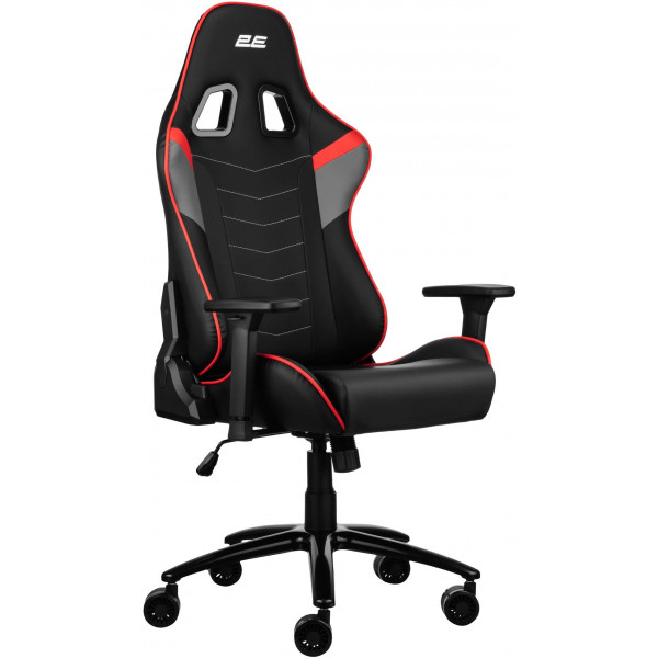 Фото - Крісло для геймерів 2E Chair Bushido Black/Red (2E-GC-BUS-BKRD)