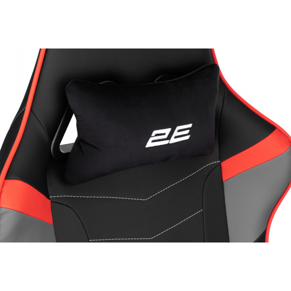 Фото - Крісло для геймерів 2E Chair Bushido Black/Red (2E-GC-BUS-BKRD)