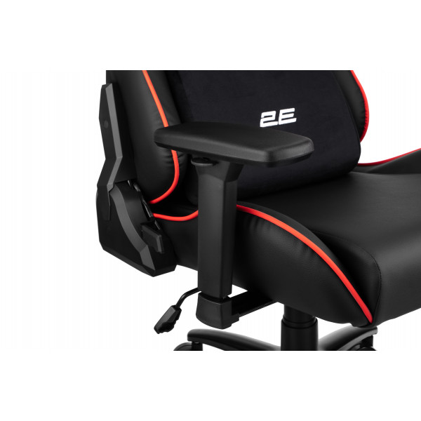 Фото - Крісло для геймерів 2E Chair Bushido Black/Red (2E-GC-BUS-BKRD)