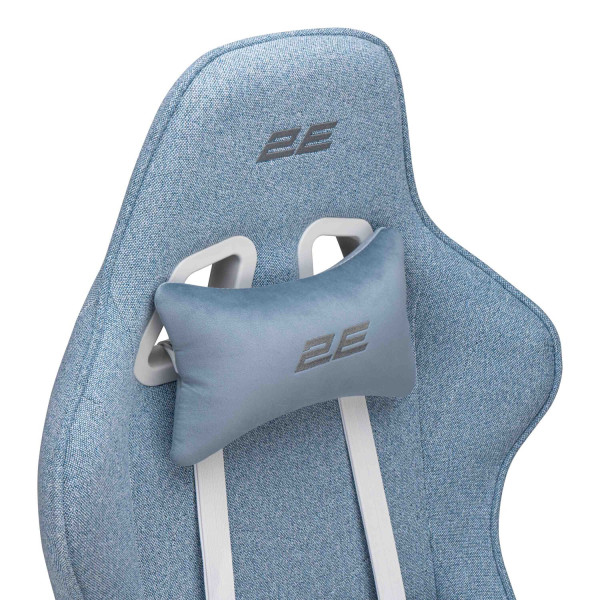 Фото - Крісло для геймерів 2E GAMING BUSHIDO II WE 3D-Armrests блакитний світлий (2E-GC-BUS-WEBL)