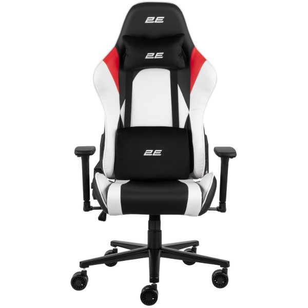 Фото - Крісло для геймерів 2E Chair Bushido White/Black (2E-GC-BUS-WT)