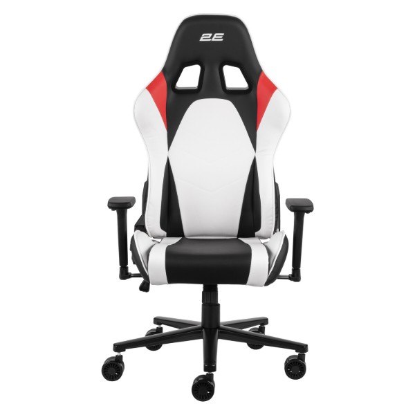 Фото - Крісло для геймерів 2E Chair Bushido White/Black (2E-GC-BUS-WT)