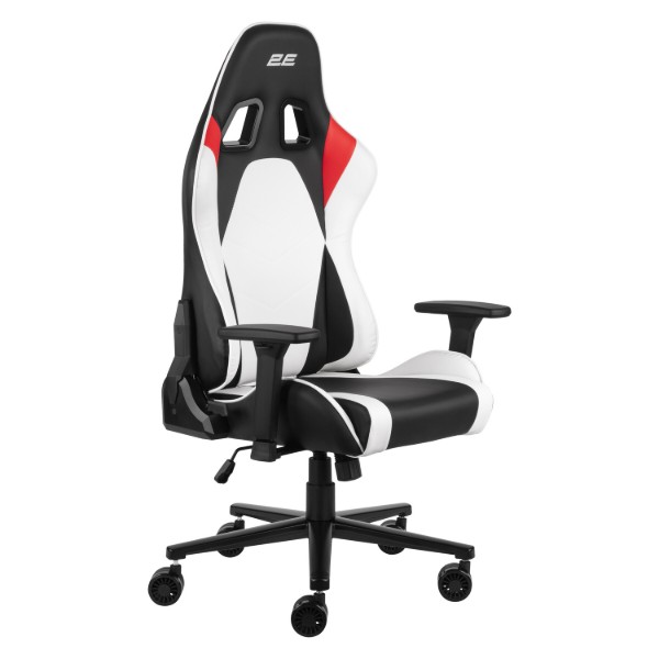 Фото - Крісло для геймерів 2E Chair Bushido White/Black (2E-GC-BUS-WT)