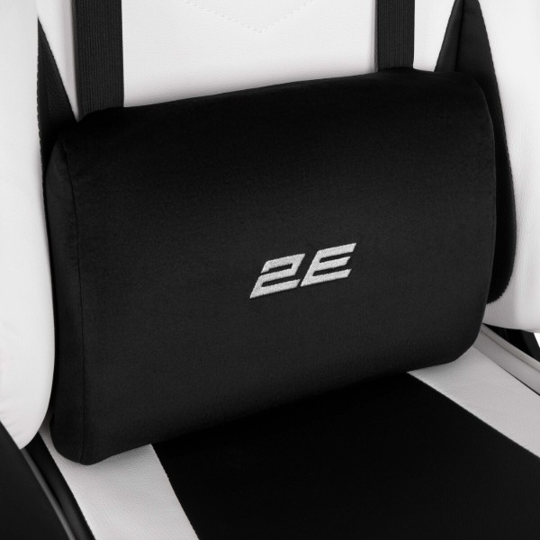 Фото - Крісло для геймерів 2E Chair Bushido White/Black (2E-GC-BUS-WT)