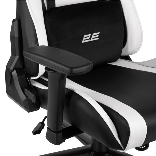 Фото - Крісло для геймерів 2E Chair Bushido White/Black (2E-GC-BUS-WT)
