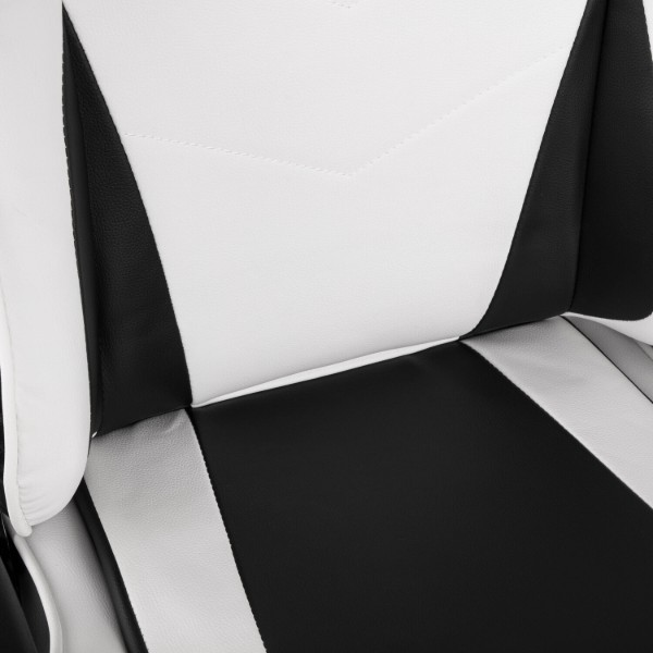 Фото - Крісло для геймерів 2E Chair Bushido White/Black (2E-GC-BUS-WT)