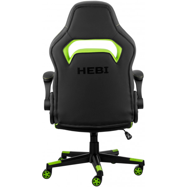 Фото - Кресло для геймеров 2E Hebi Black/Green (2E-GC-HEB-BK)