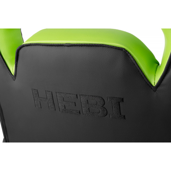 Фото - Кресло для геймеров 2E Hebi Black/Green (2E-GC-HEB-BK)