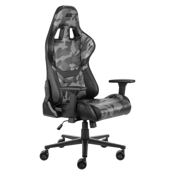 Фото - Крісло для геймерів 2E Hibagon Black/Camo (2E-GC-HIB-BK)