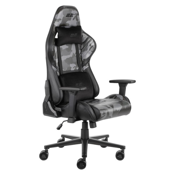 Фото - Крісло для геймерів 2E Hibagon Black/Camo (2E-GC-HIB-BK)