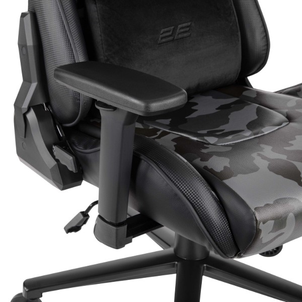 Фото - Крісло для геймерів 2E Hibagon Black/Camo (2E-GC-HIB-BK)