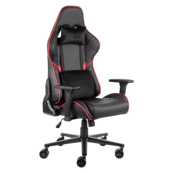 Фото - Крісло для геймерів 2E Hibagon Black/Red (2E-GC-HIB-BKRD)