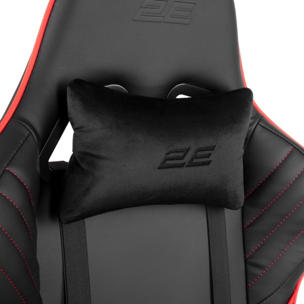 Фото - Крісло для геймерів 2E Hibagon Black/Red (2E-GC-HIB-BKRD)