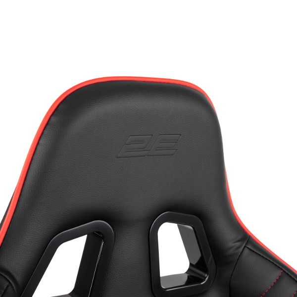 Фото - Крісло для геймерів 2E Hibagon Black/Red (2E-GC-HIB-BKRD)