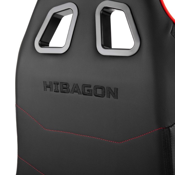 Фото - Крісло для геймерів 2E Hibagon Black/Red (2E-GC-HIB-BKRD)