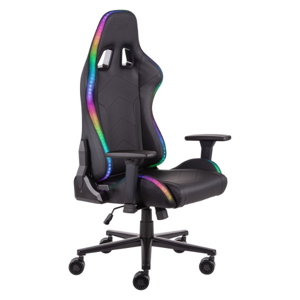 Фото - Крісло для геймерів 2E Ogama RGB Black (2E-GC-OGA-BKRGB)