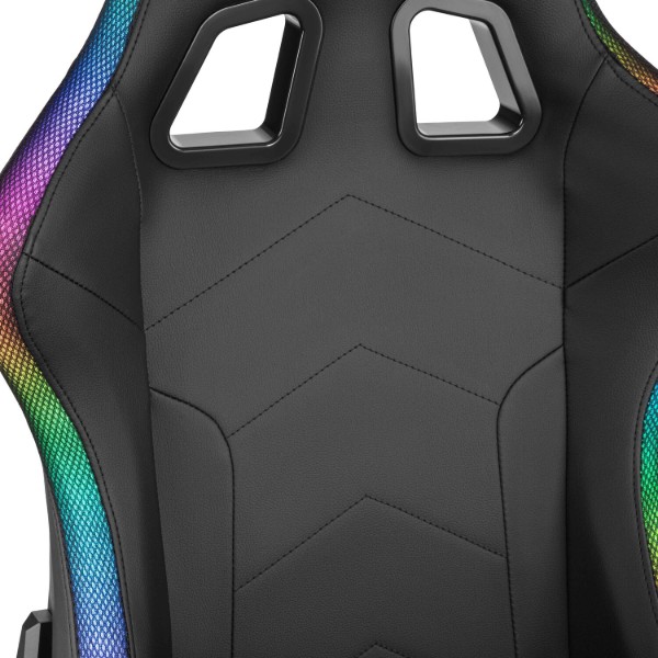 Фото - Крісло для геймерів 2E Ogama RGB Black (2E-GC-OGA-BKRGB)