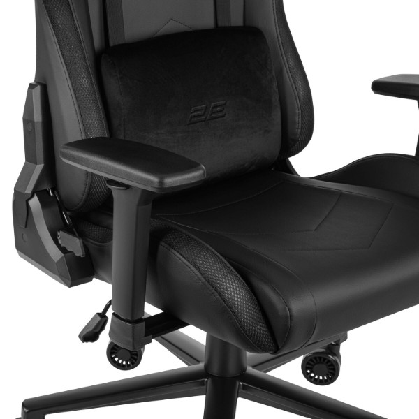 Фото - Крісло для геймерів 2E Ogama RGB Black (2E-GC-OGA-BKRGB)