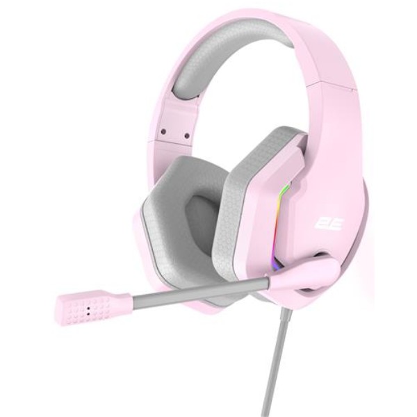 Фото - Гарнитура проводная игровая 2E HG315 RGB USB 7.1 Pink (2E-HG315PK-7.1)