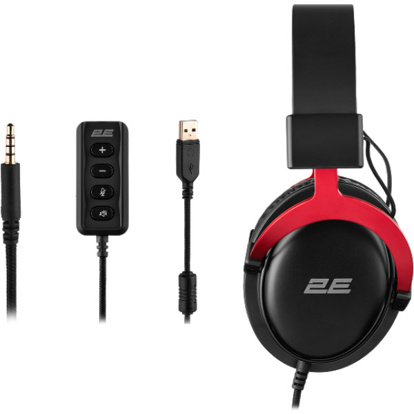 Фото - Гарнітура дротова ігрова 2E GAMING HG355 7.1 Black (2E-HG355BK-7.1)