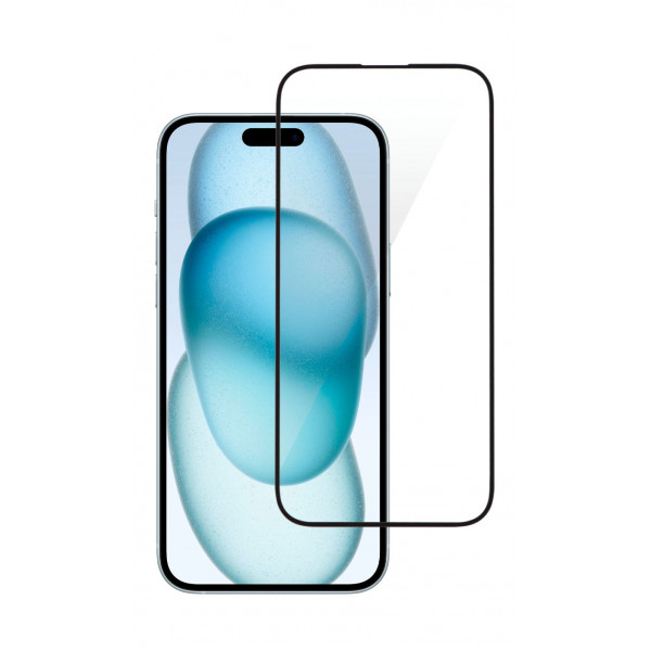 Фото - Захисне скло для смартфону 2E for Apple iPhone 15(6.1), 2.5D FCFG (2E-IP-15.-6.1-SMFCFG-BB)