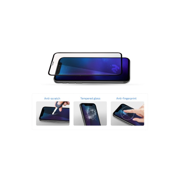 Фото - Защитное стекло для смартфона 2E for Apple iPhone 15Pro Max(6.7), 2.5D FCFG (2E-IP-15PM-6.7-SMFCFG-BB)